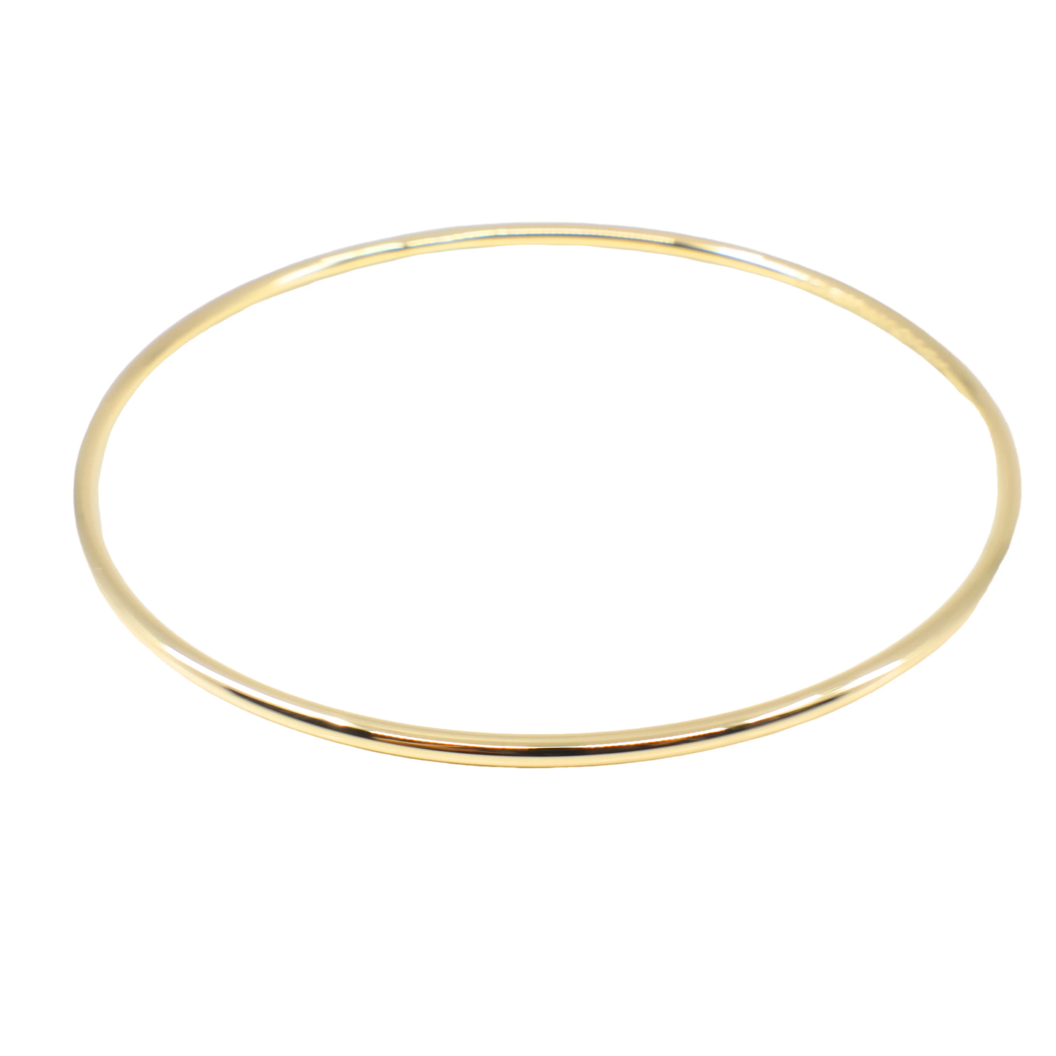9K Yellow Gold & Sliver filled Bangle - 20769154