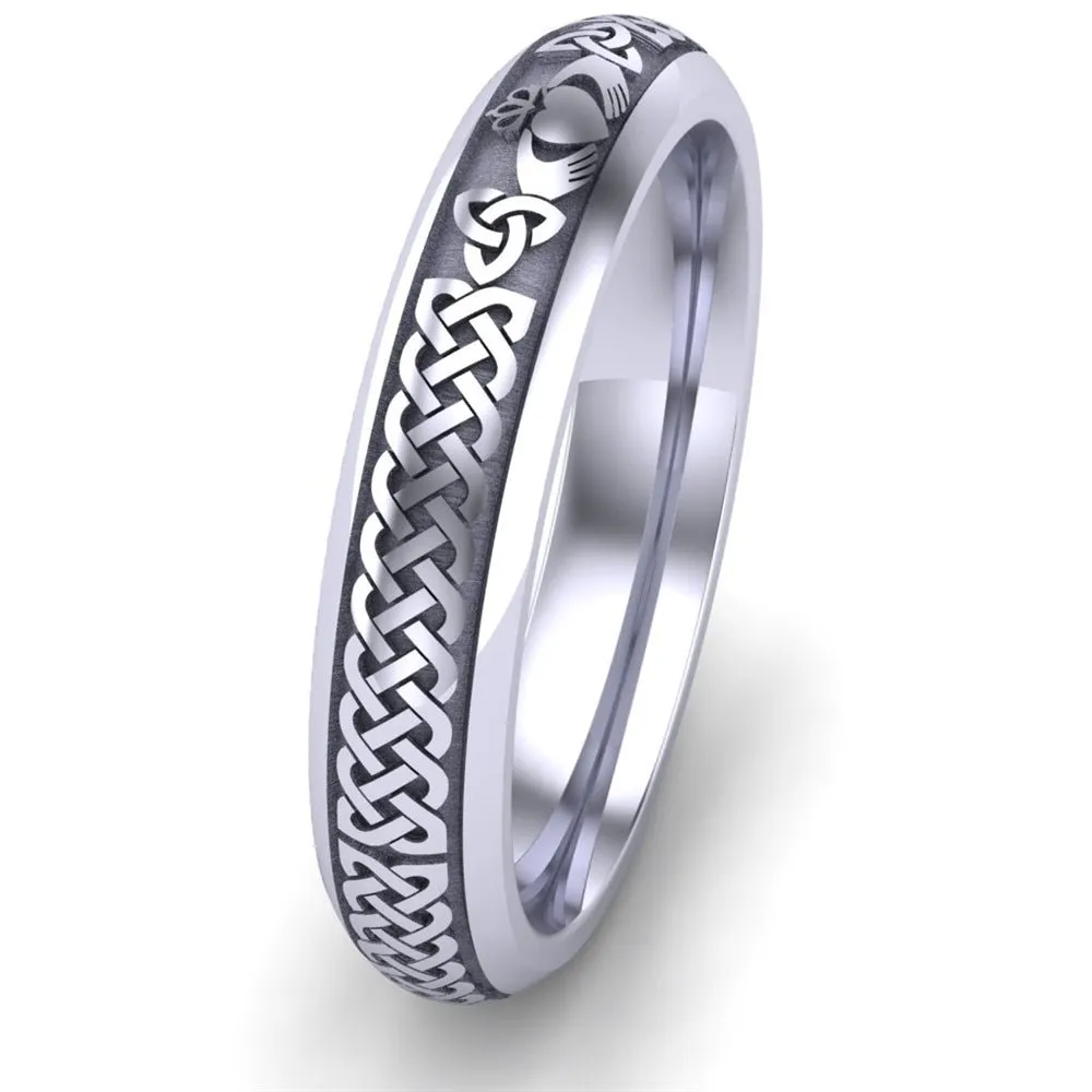 Claddagh Wedding Ring UCL1-PLATINUM4M - Platinum