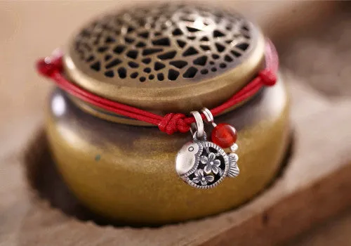 Cute Fish Shaped Sterling Silver Bracelets Handmade Jewelry Gifts Accessories For Women