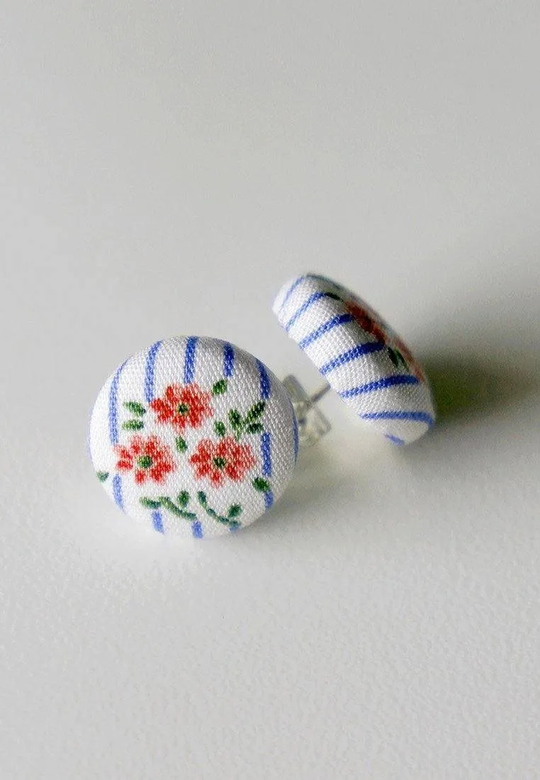 Garden Rose Stud Earrings