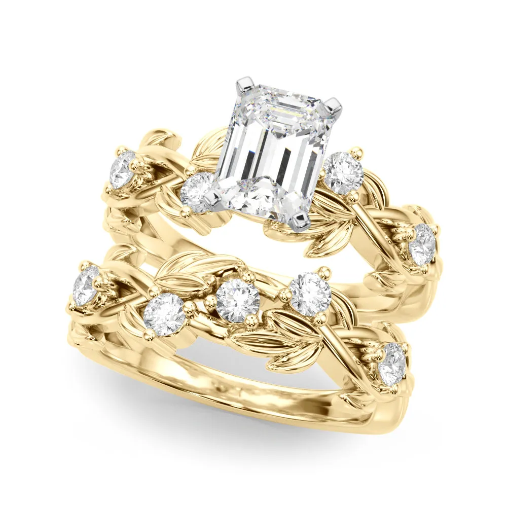 Ladies  Emerald Engagement Ring 51240