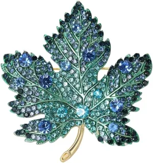 Maple Leaf Brooch Pins for Women, Canadian Maple Leaf Brooch Pin, Cute Fallen Leaves Brooch Lapel Pin, Bohemian Maple Leaf Brooches Pins for Women Hat Bag Suit Dress Accessories