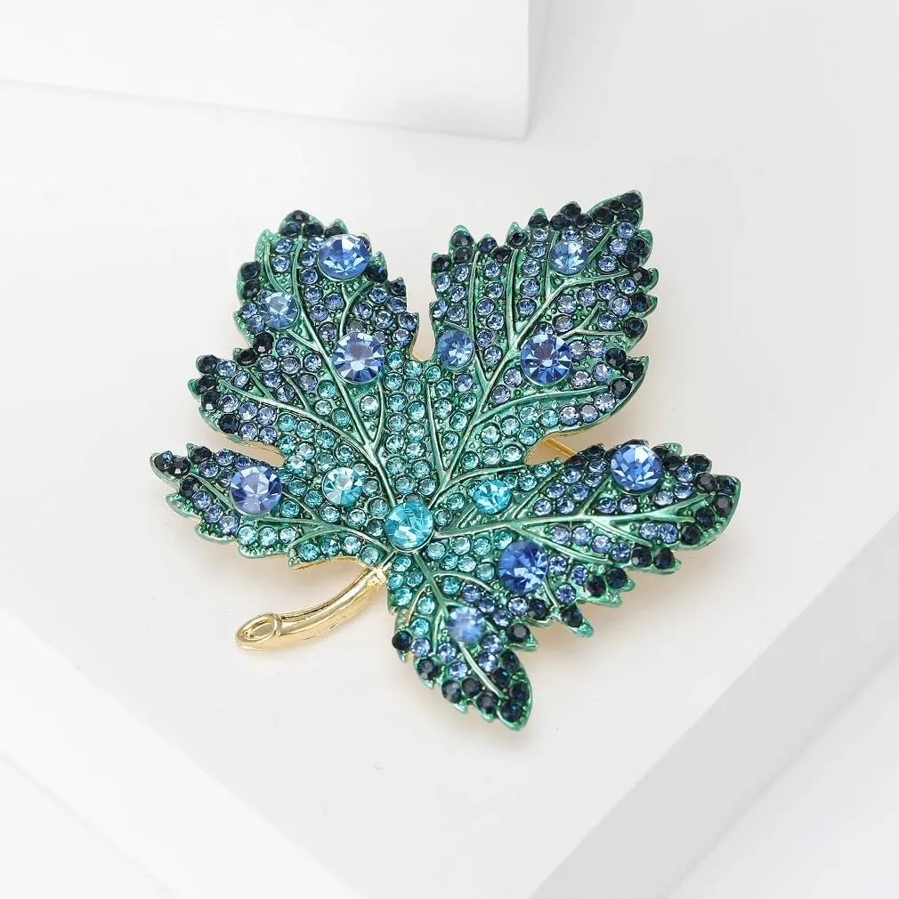 Maple Leaf Brooch Pins for Women, Canadian Maple Leaf Brooch Pin, Cute Fallen Leaves Brooch Lapel Pin, Bohemian Maple Leaf Brooches Pins for Women Hat Bag Suit Dress Accessories