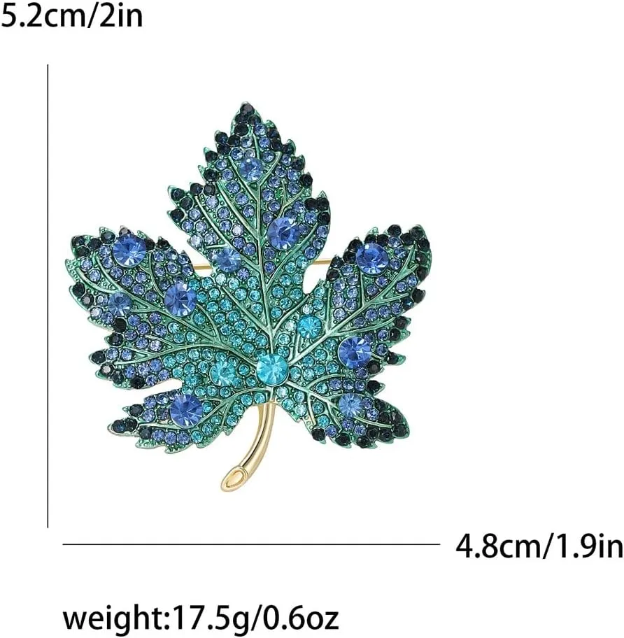 Maple Leaf Brooch Pins for Women, Canadian Maple Leaf Brooch Pin, Cute Fallen Leaves Brooch Lapel Pin, Bohemian Maple Leaf Brooches Pins for Women Hat Bag Suit Dress Accessories