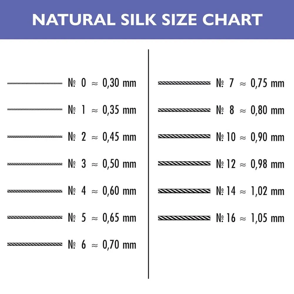 Size 12 (.98mm) Silk Thread - Black