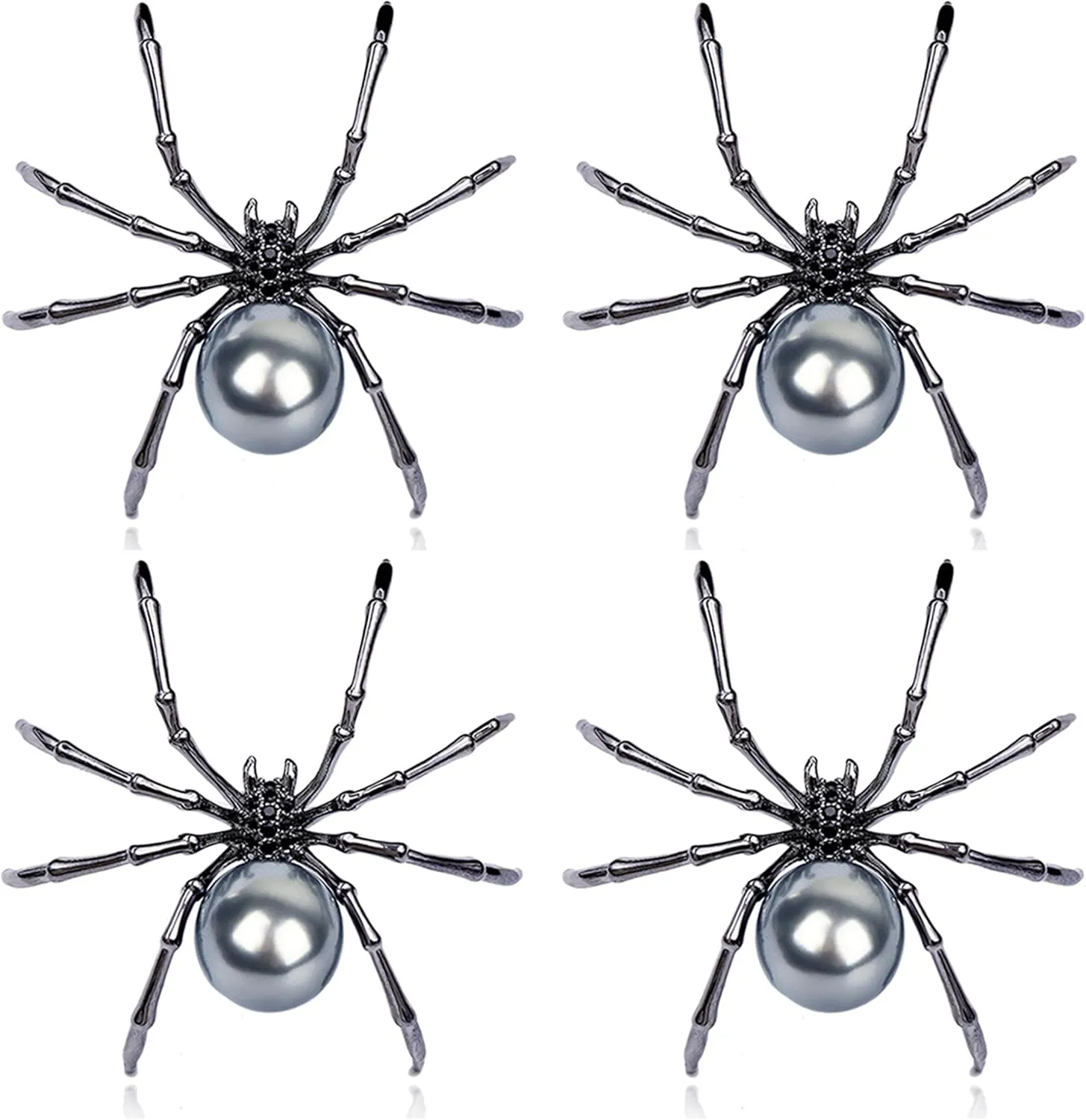 Spider Brooches & Pins - Gothic Halloween Accessories for Women's Costumes & Backpacks - Victorian Style