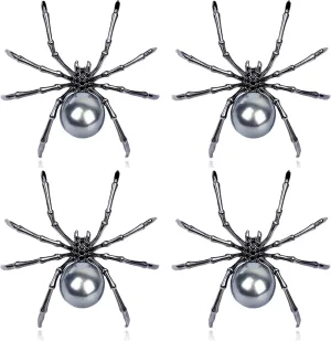 Spider Brooches & Pins - Gothic Halloween Accessories for Women's Costumes & Backpacks - Victorian Style