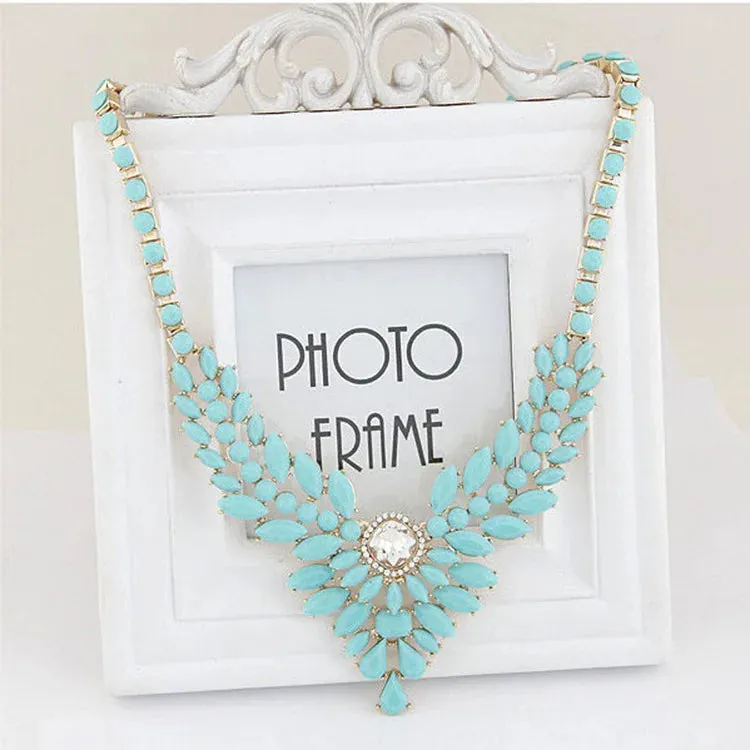 Trendy Jewelry 2022 New Vintage Jewelry Wholesale Gem Choker Necklace Woman Charm Statement Retro Necklaces & Pendants Gift