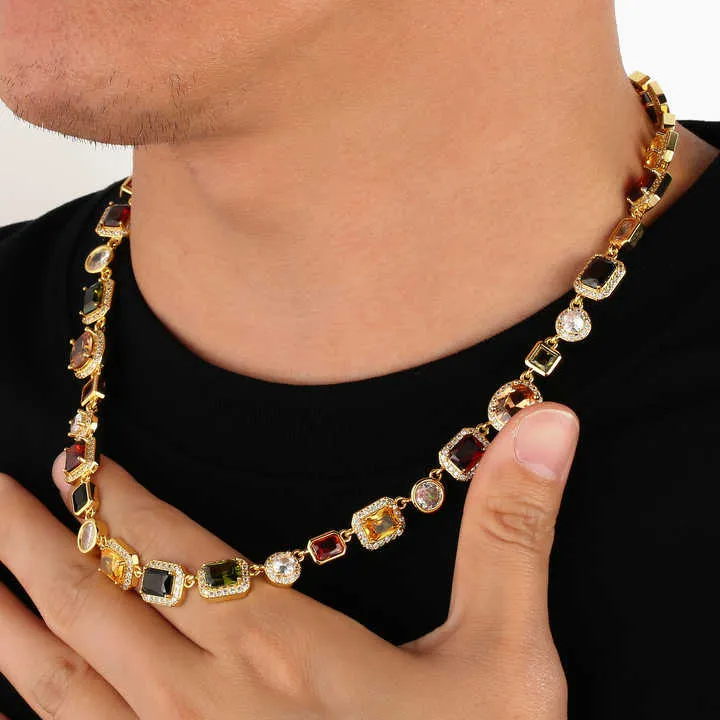 Women Girls Multi Colored Sparkly-قلادة من الذهب